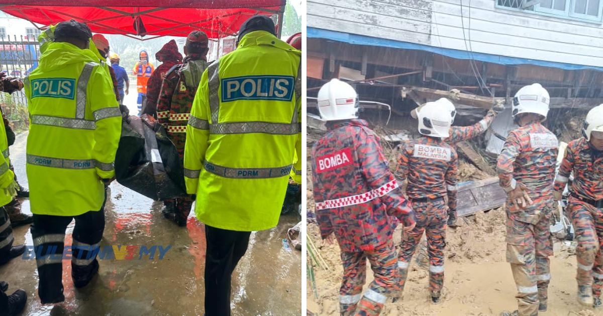 TERKINI: 4 disahkan maut dalam tanah runtuh di Miri