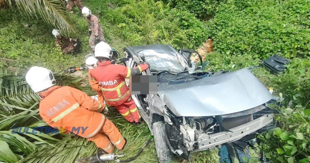 Kereta terbabas dalam gaung: Identiti mangsa dikenal pasti