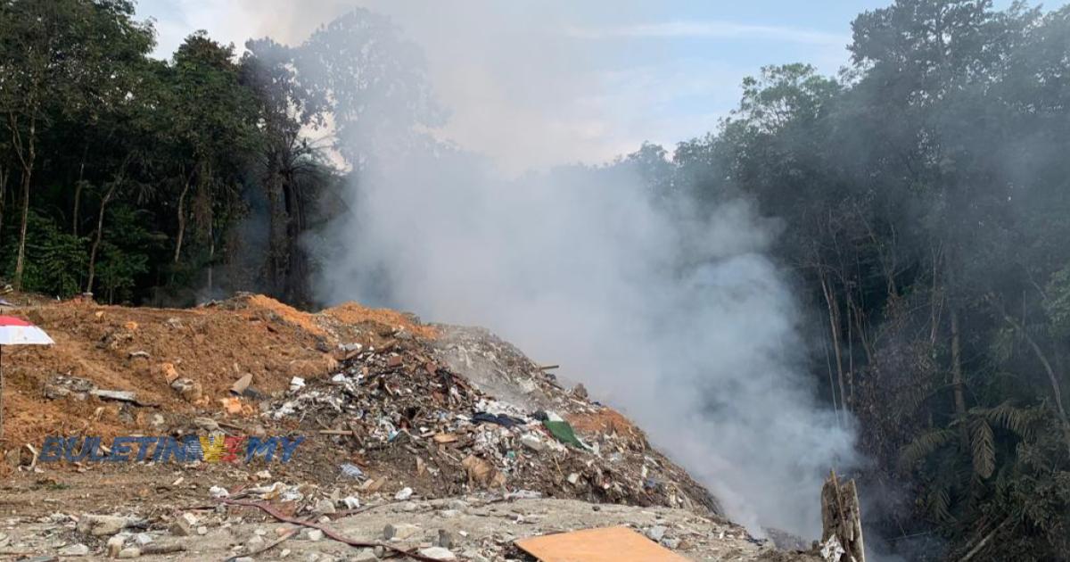 Kebakaran tapak sampah haram: Operasi pemadaman capai 40% setakat 6 petang tadi