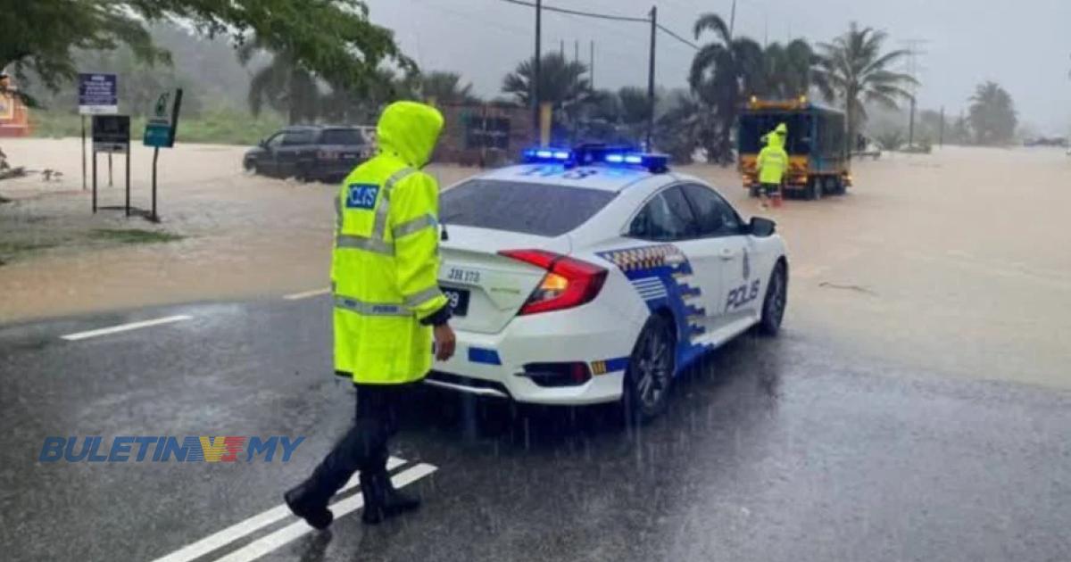 2 laluan di Kota Tinggi ditutup kepada kenderaan ringan kerana banjir