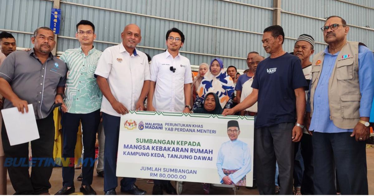 PM beri peruntukan khas RM80,000 kepada mangsa kebakaran di Tanjung Dawai