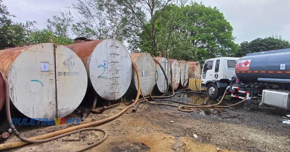 2 stor haram simpan minyak diesel digempur KPDN