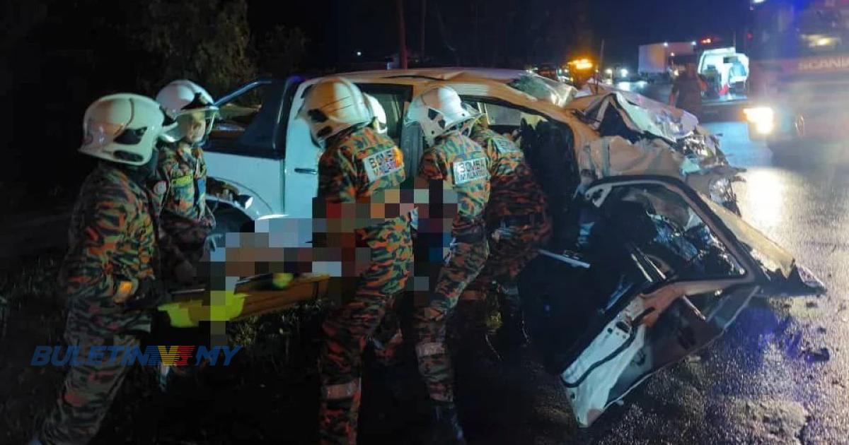 1 maut, 3 cedera nahas dua kenderaan di Jalan Kelawat