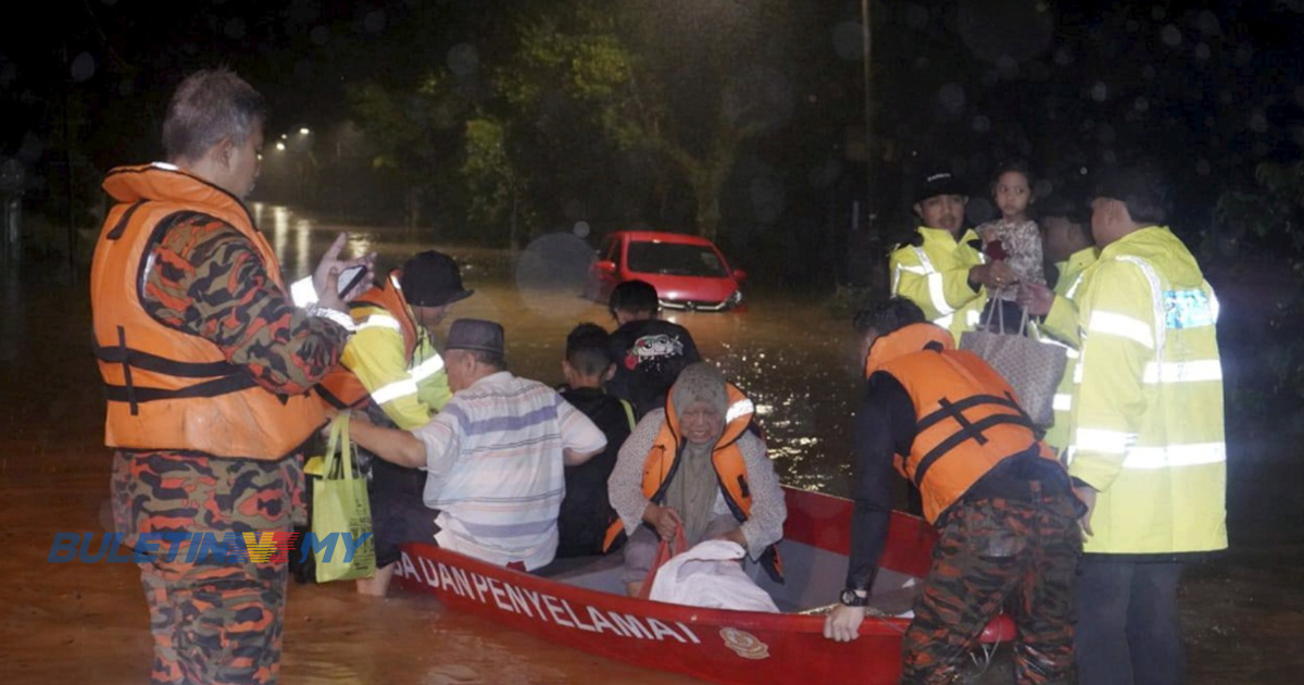 Mangsa banjir di Johor lepasi 3,000 orang