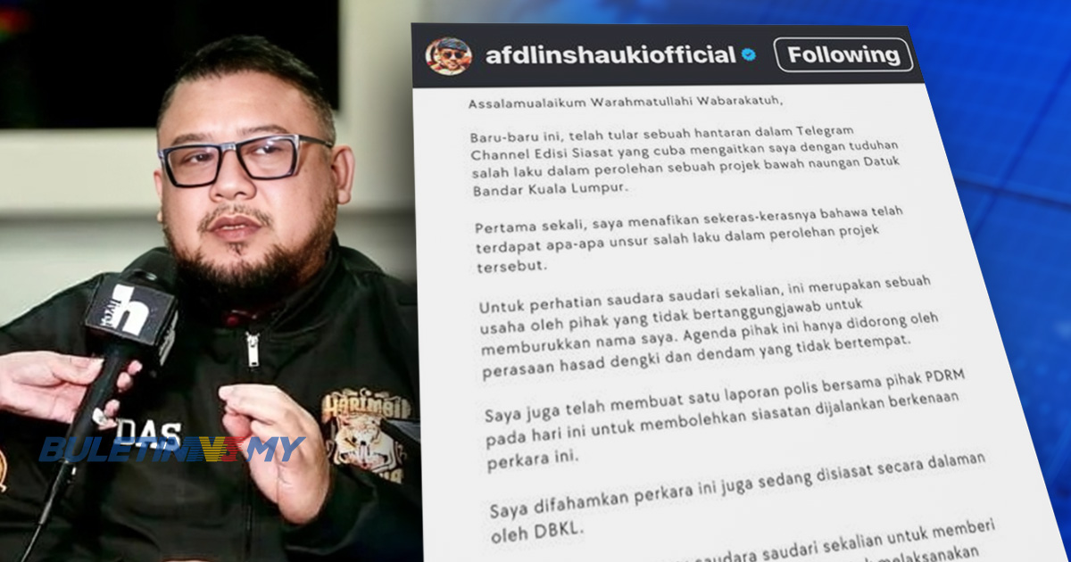 Afdlin Shauki nafi tuduhan salah laku projek DBKL