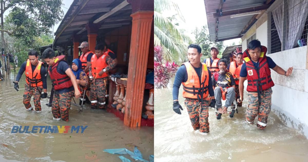 Bomba selamatkan warga emas uzur, wanita mengandung terperangkap banjir