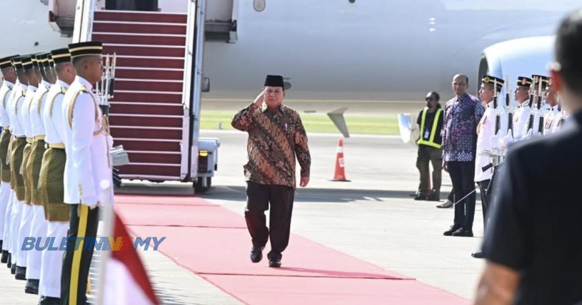 Prabowo tiba di Malaysia, fokus perkukuh hubungan dua hala