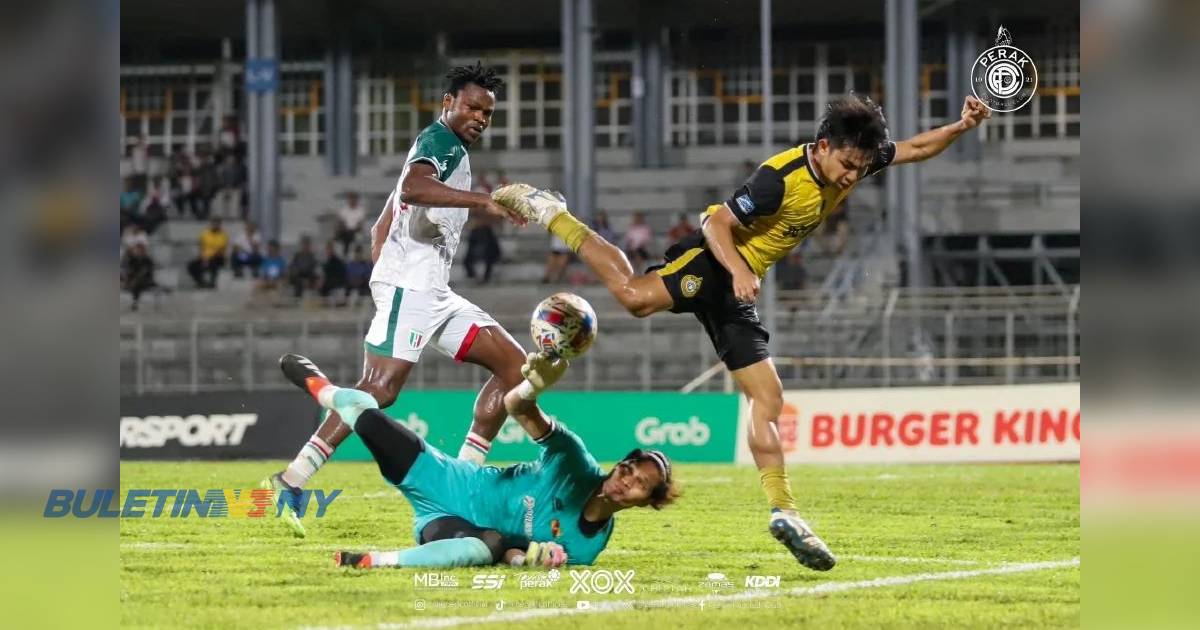 Kuching City, Perak kongsi mata di Stadium Negeri