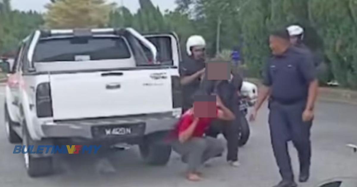 Bimbang berdua-duan dengan teman wanita, lelaki nekad lari, himpit polis