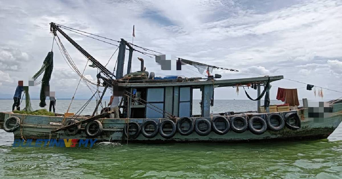 Bot nelayan tarik tepi, 3 nelayan asing ditahan