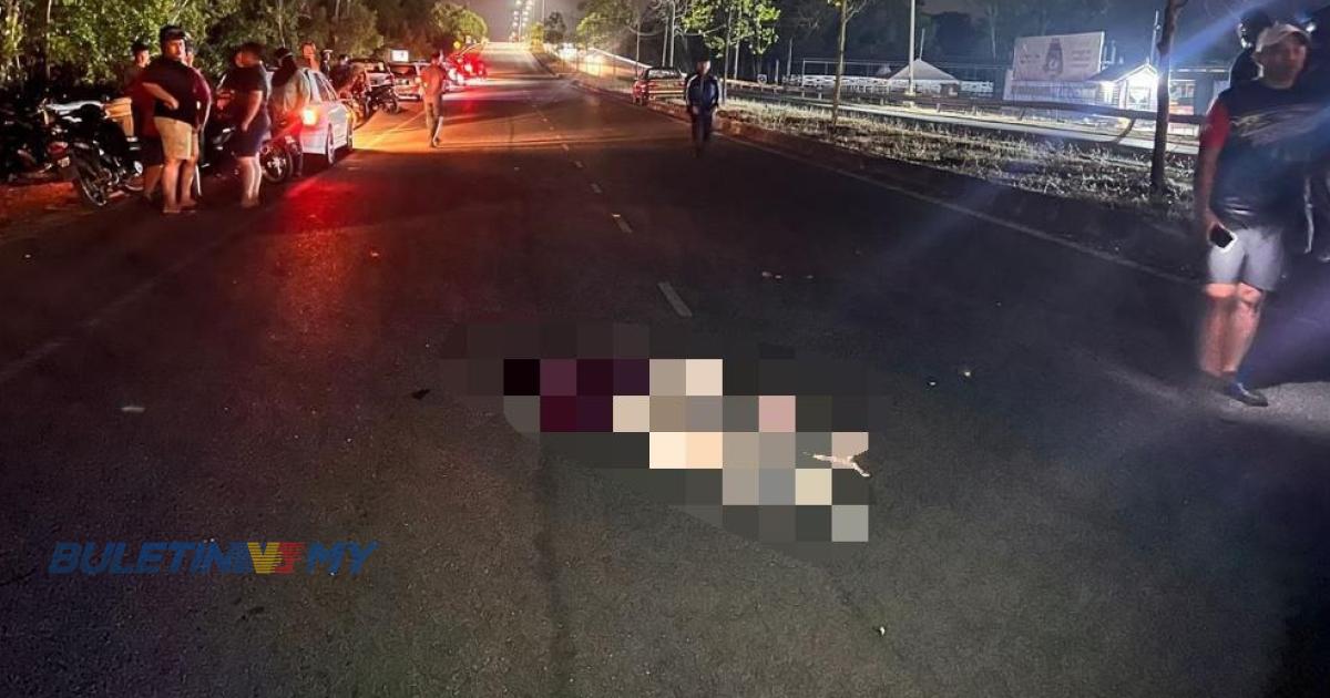 Wanita maut, motosikal terlanggar memerang sebelum jatuh dirempuh kereta