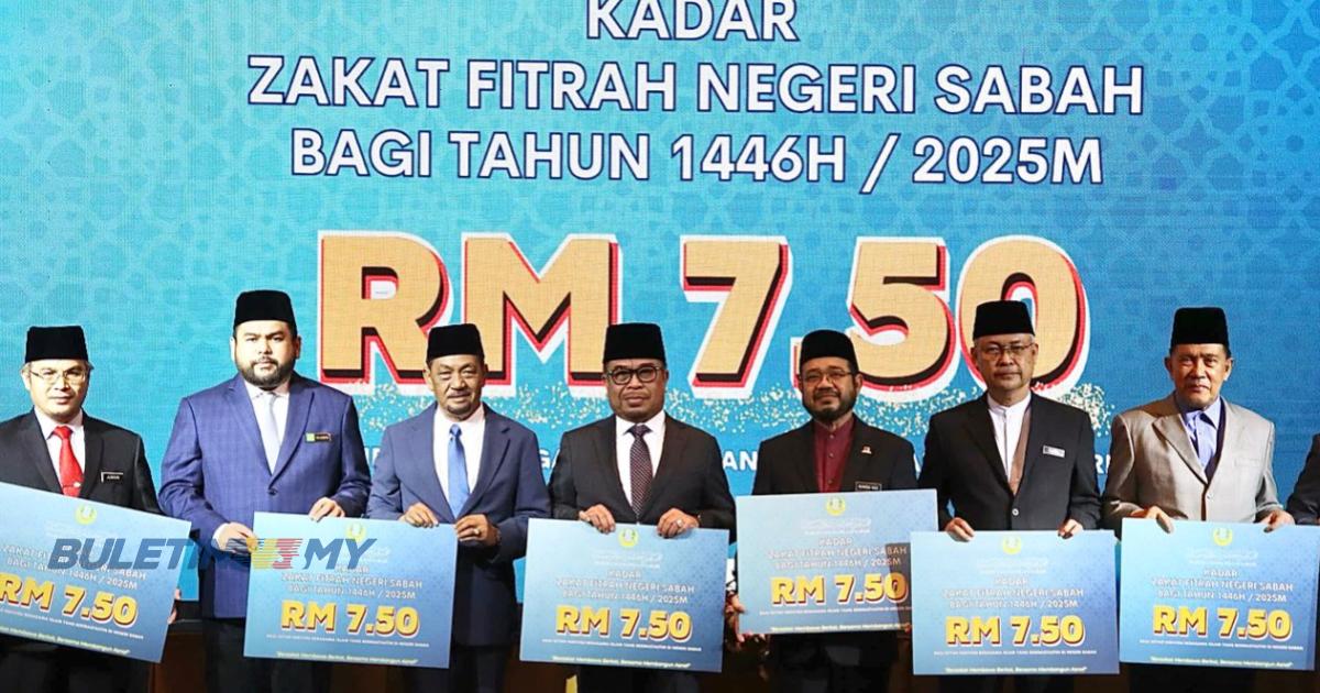 Sabah kekal zakat fitrah RM7.50