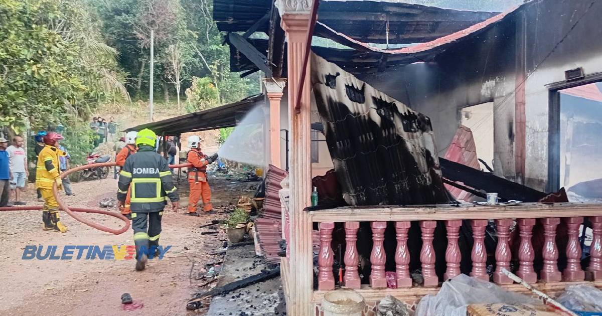 Suami isteri warga emas nyaris rentung dalam kebakaran