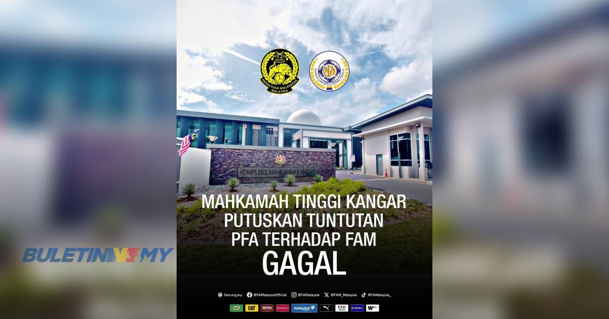 Mahkamah Tinggi Kangar tolak injuksi Persatuan Bolasepak Perlis