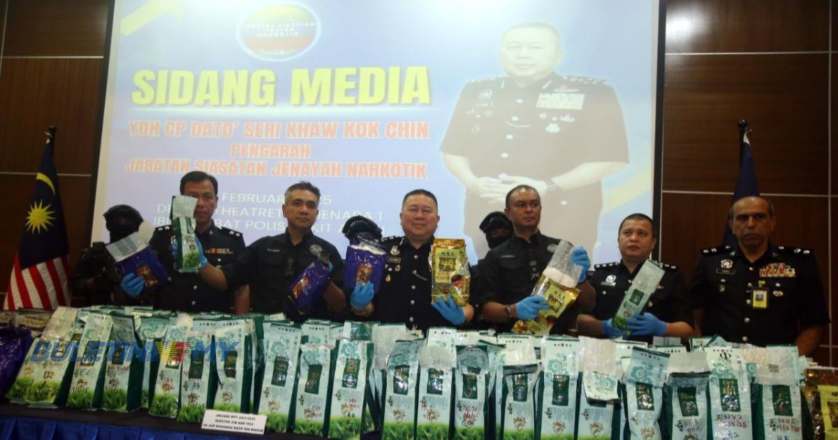 Sindiket pengedaran dadah bernilai RM11.43 juta tumpas