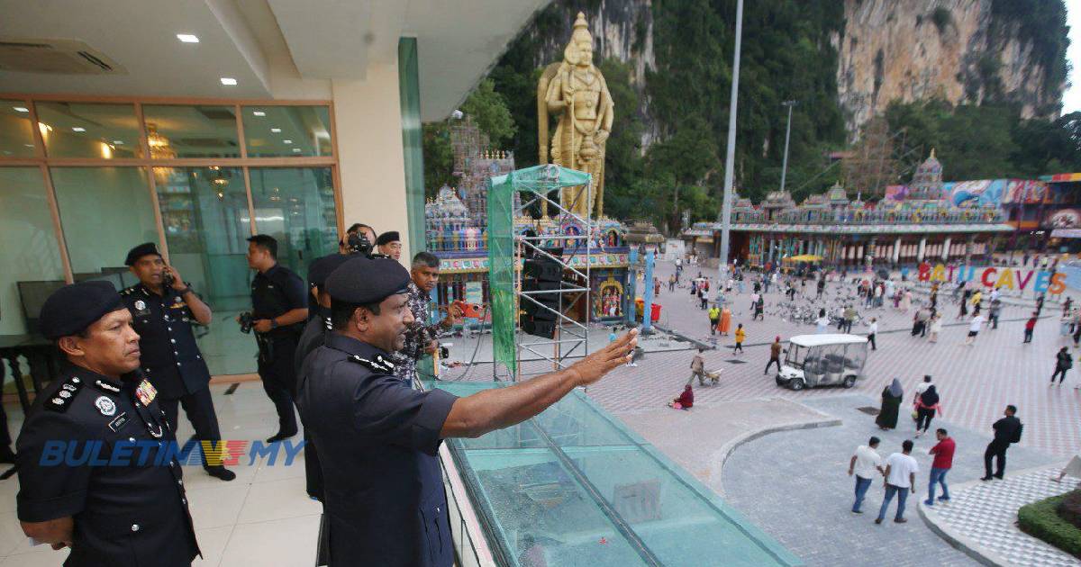 Thaipusam: Lebih 1,300 polis ditugaskan kawal keselamatan di Batu Caves