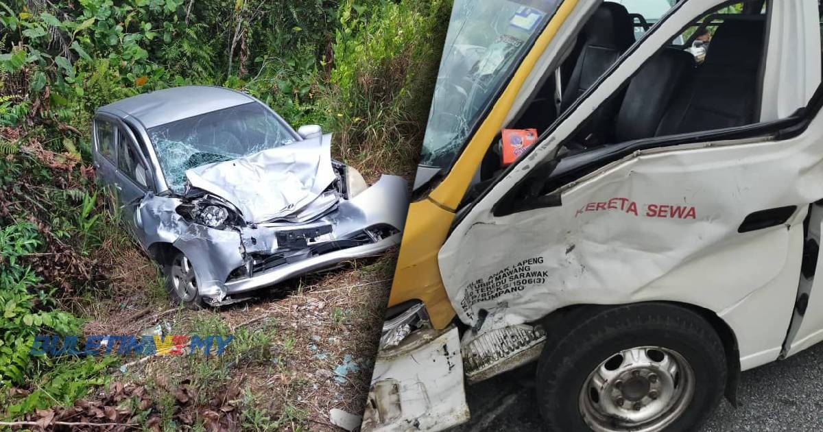 4 parah, kereta bertembung van