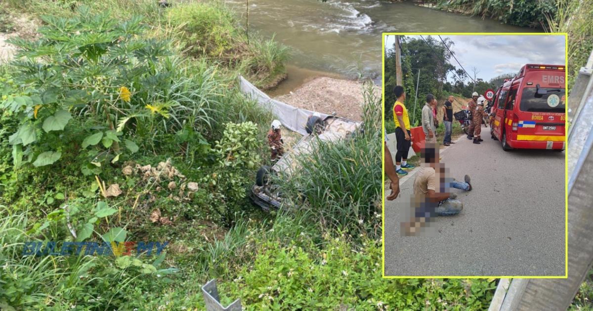 Kanak-kanak 5 tahun maut, kereta dinaiki bersama bapa terbabas dalam gaung