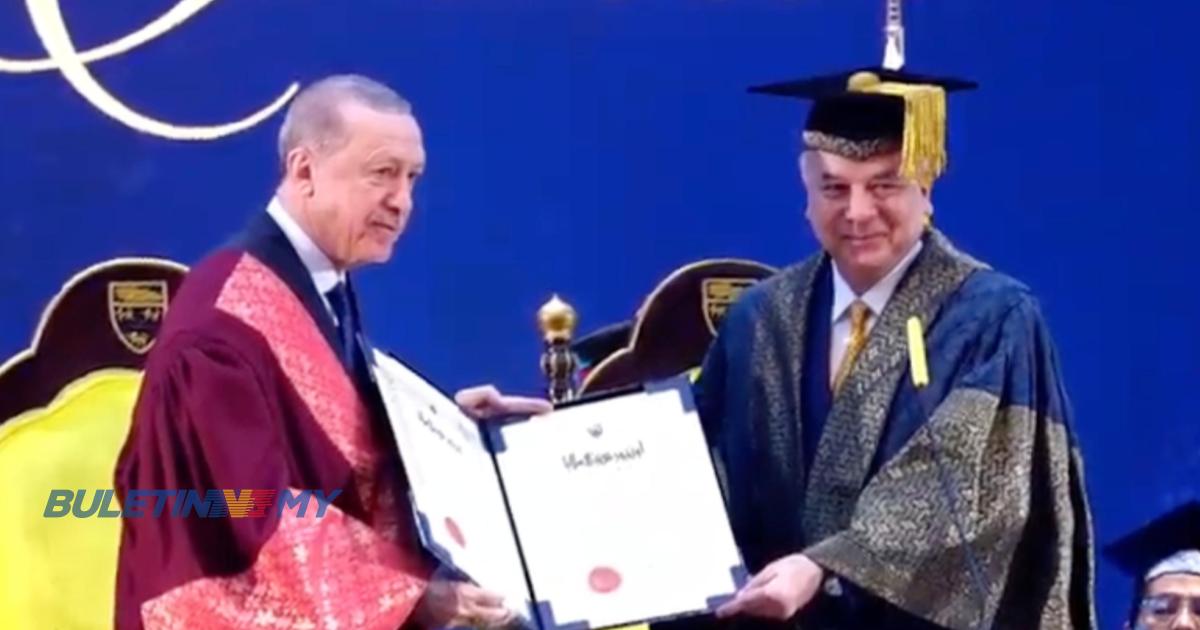 Erdogan terima Ijazah Kehormat Doktor Hubungan Antarabangsa UM