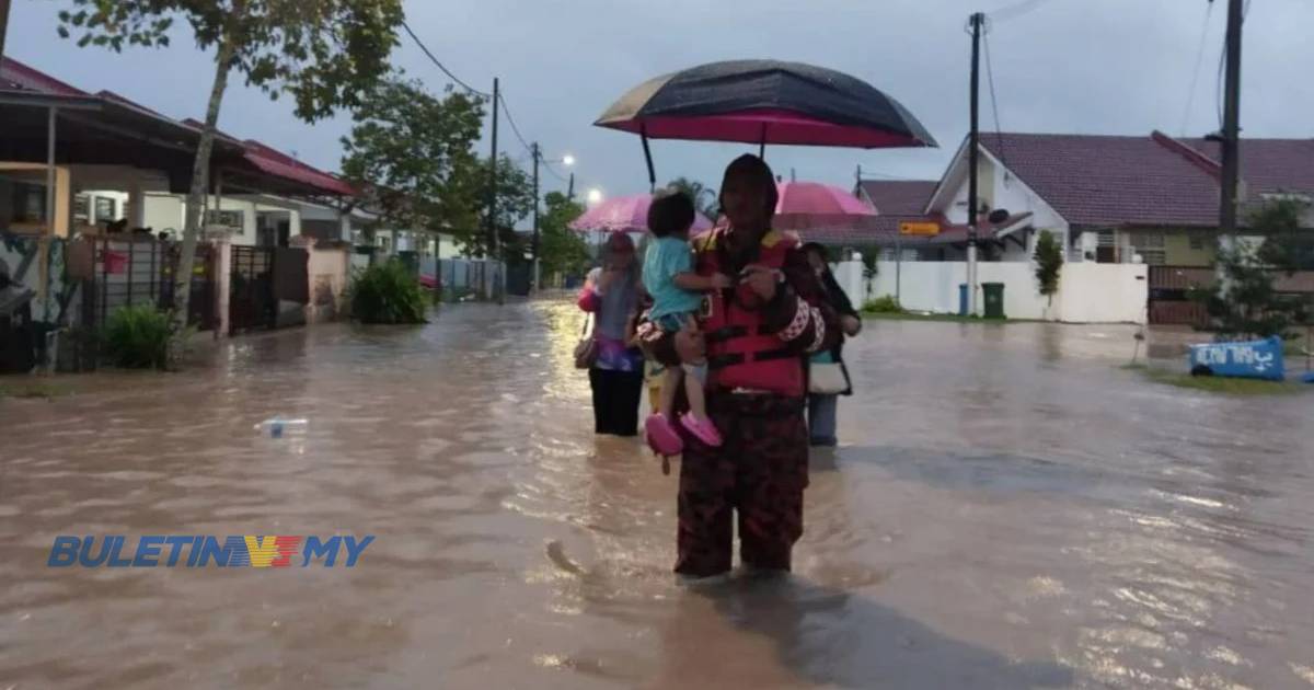 Banjir: 3 PPS dibuka di Kota Tinggi