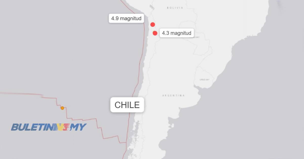 Dua gempa bumi landa Chile