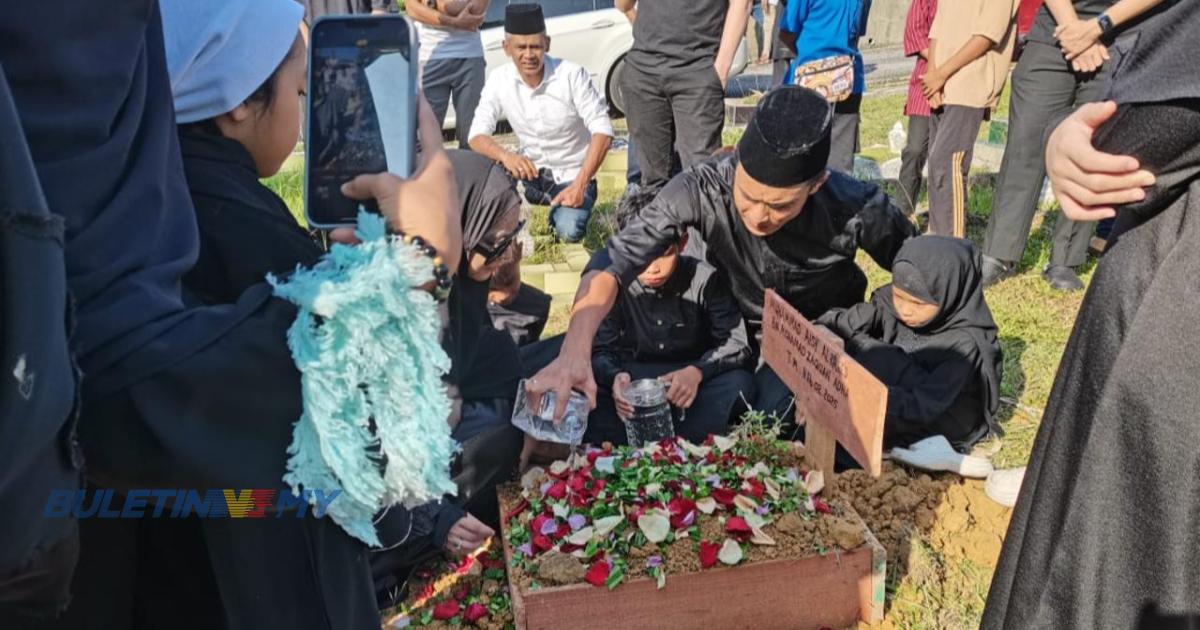 Jenazah anak Zaquan Adha, Ayu Raudhah selamat dikebumikan