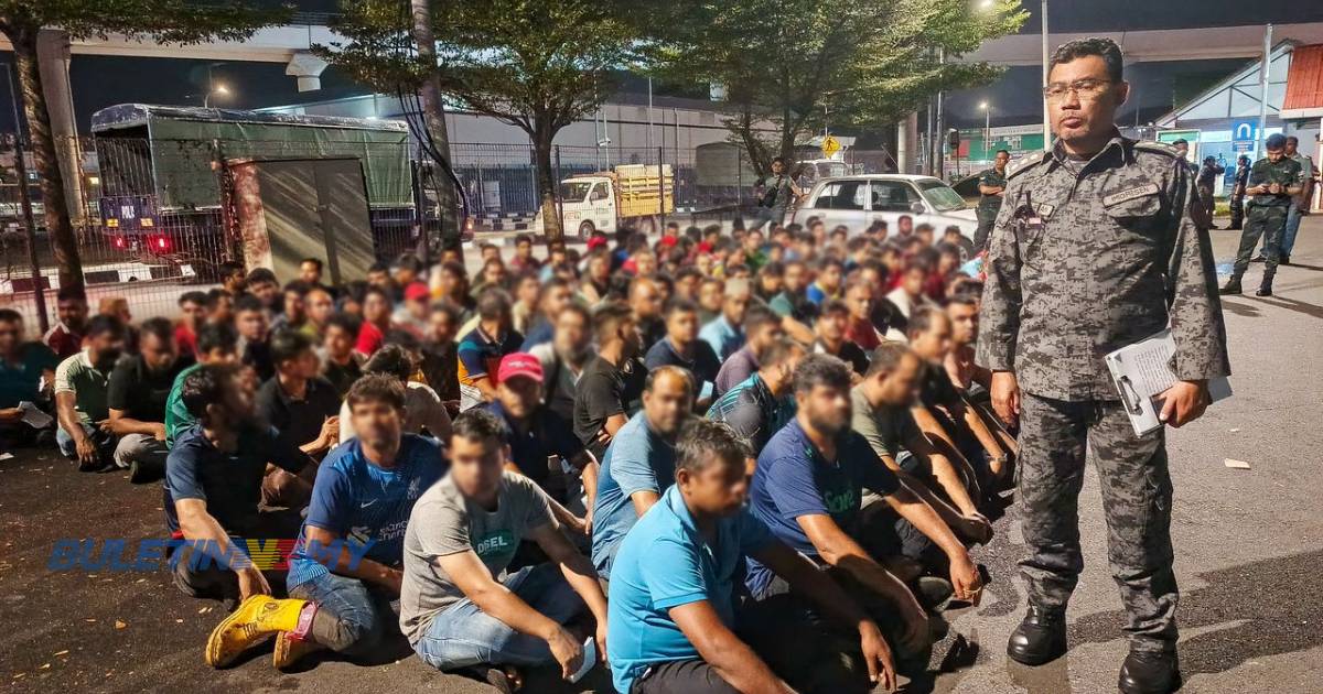 Lebih 600 PATI ditahan di Pasar Besar Meru