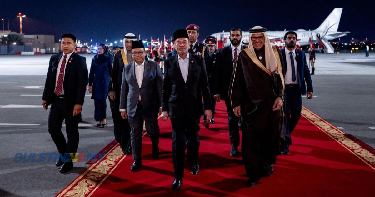 Perdana Menteri tiba di Bahrain untuk lawatan rasmi