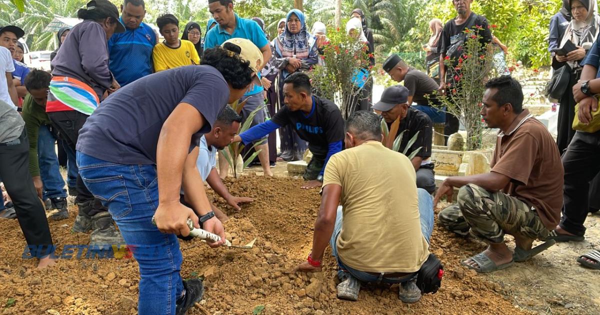 Jenazah Nazrin, Naufal selamat disemadikan