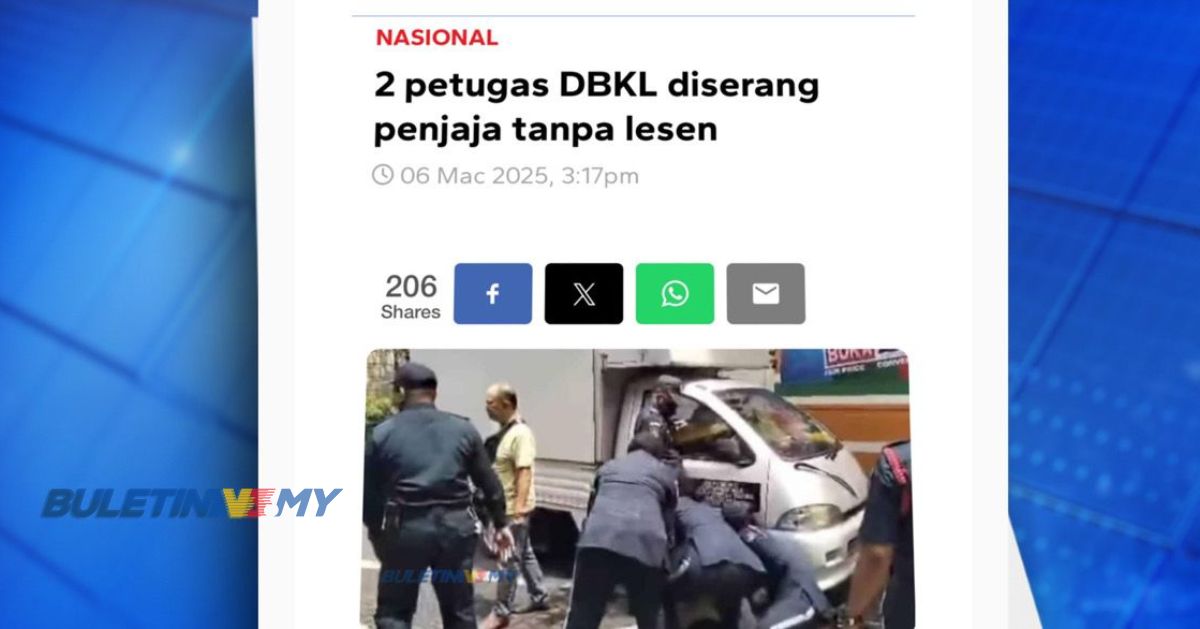 Penjaja kasari petugas DBKL: 3 lelaki, seorang wanita ditahan