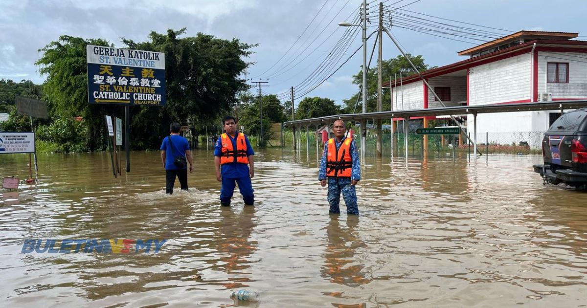 Beaufort diisytihar bencana banjir, 418 penduduk dipindah di dua PPS