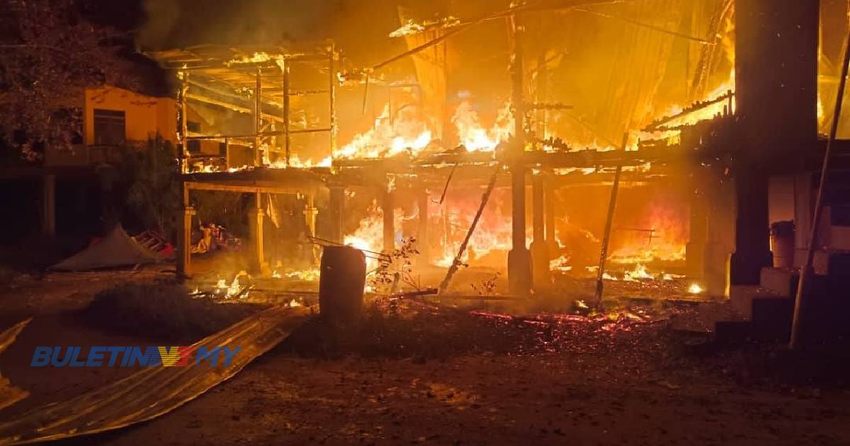 2 rumah musnah dalam kebakaran di Kampung Sekur